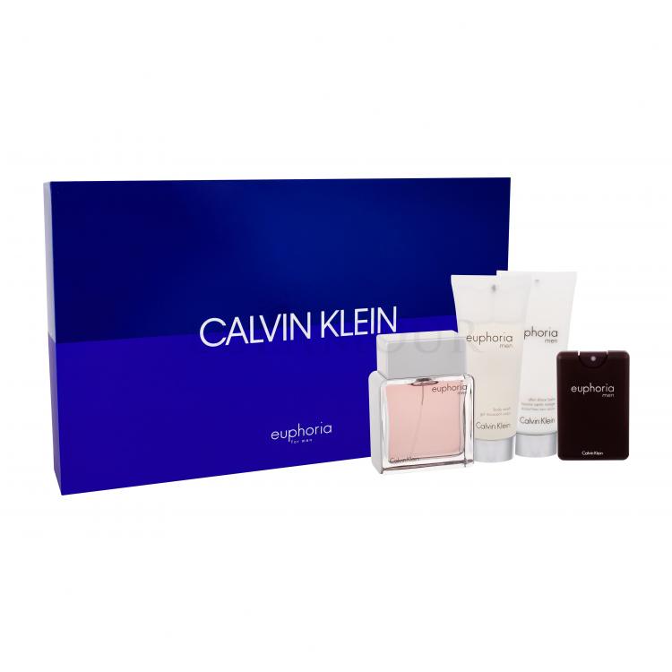 Calvin Klein Euphoria Zestaw Edt 100 ml + Edt 20 ml + Balsam po goleniu 100 ml + Żel pod prysznic 100 ml
