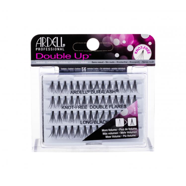 Ardell Double Up Duralash Knot-Free Double Flares Sztuczne rzęsy dla kobiet 56 szt Odcień Long Black