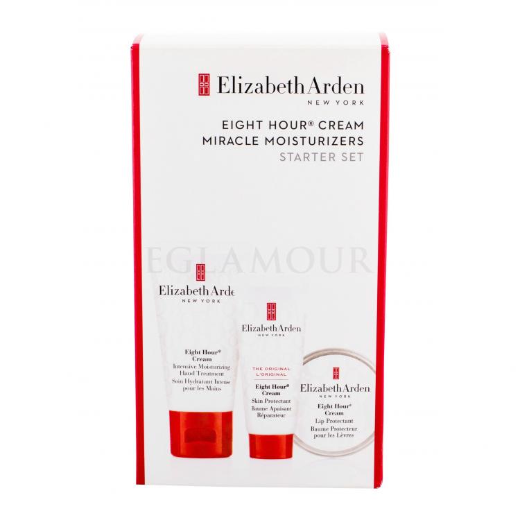 Elizabeth Arden Eight Hour Cream Zestaw Krem do rąk 30 ml + Krem Skin Protectant 15 ml + Balsam do ust Lip Protectant 14,6 ml