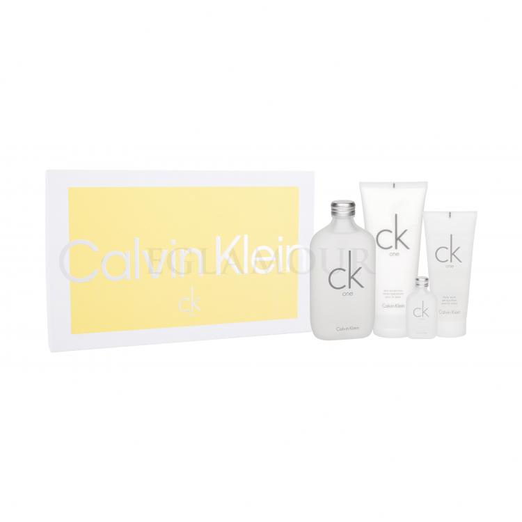 Calvin Klein CK One Zestaw Edt 200ml + 100ml Balsam + 100ml Żel pod prysznic + 15ml Edt