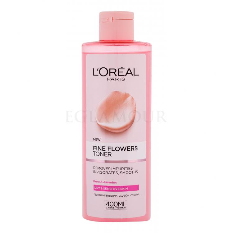 L&#039;Oréal Paris Fine Flowers Toniki dla kobiet 400 ml