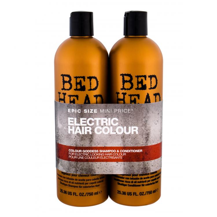 Tigi Bed Head Colour Goddess Zestaw dla kobiet 750ml Bed Head Colour Goddess Shampoo + 750ml Bed Head Colour Goddess Conditioner