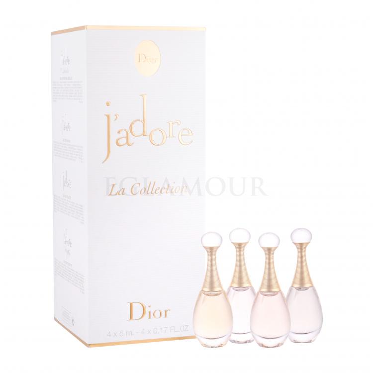 Christian Dior Mini Set 4 Zestaw Edp J´adore 5 ml + Edp J´adore Absolue 5 ml + Edp J´adore in Joy 5 ml + Edt J´adore 5 ml
