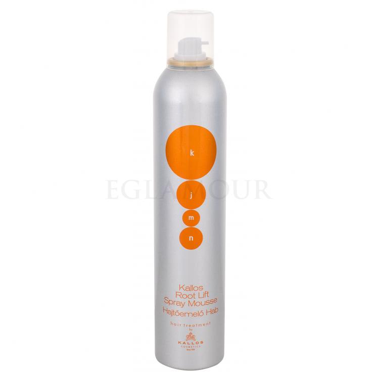 Kallos Cosmetics KJMN Root Lift Spray Mousse Pianka do włosów dla kobiet 300 ml uszkodzony flakon