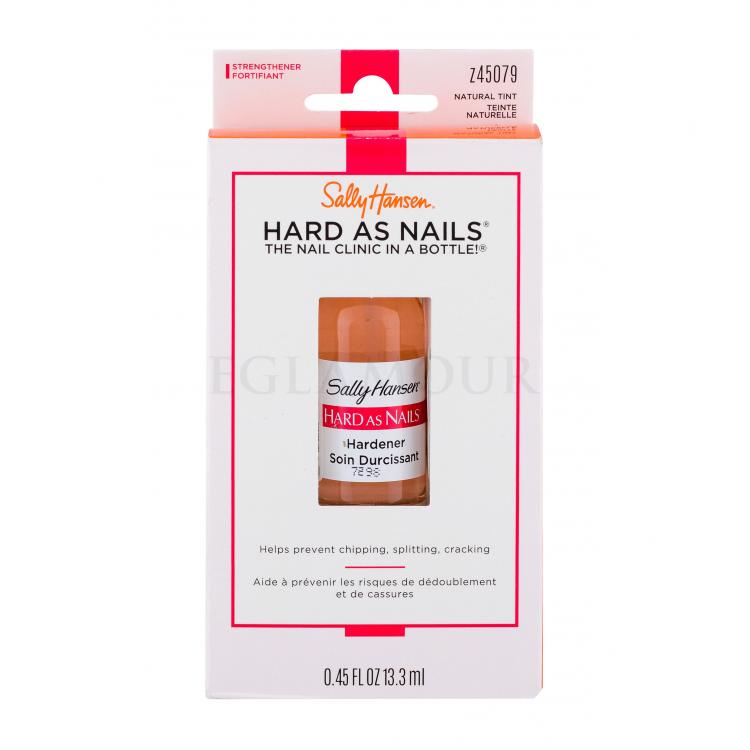 Sally Hansen Hard As Nails Hardener Lakier do paznokci dla kobiet 13,3 ml Odcień Natural Tint