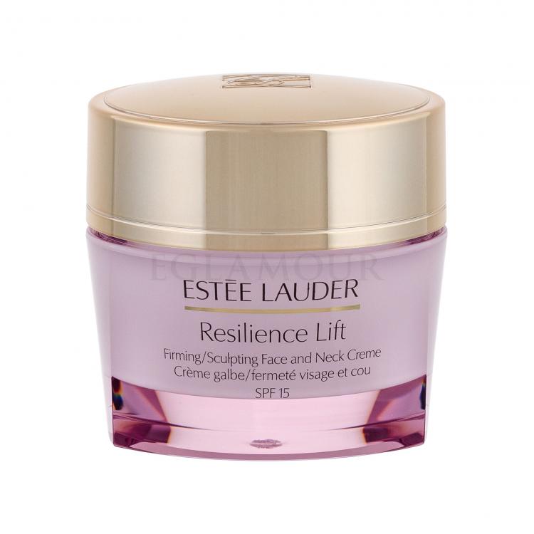 Estée Lauder Resilience Lift Face and Neck Creme SPF15 Krem do twarzy na dzień dla kobiet 50 ml Uszkodzone pudełko