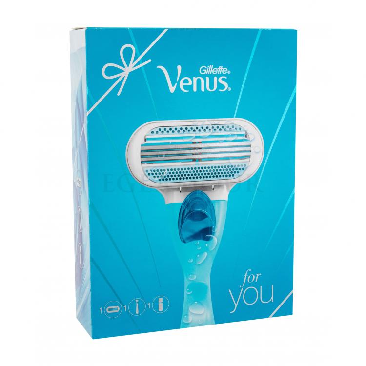 Gillette Venus Zestaw maszynka do golenia z jednym ostrzem 1 szt +  Żel do golenia Satin Care Sensitive 75 ml
