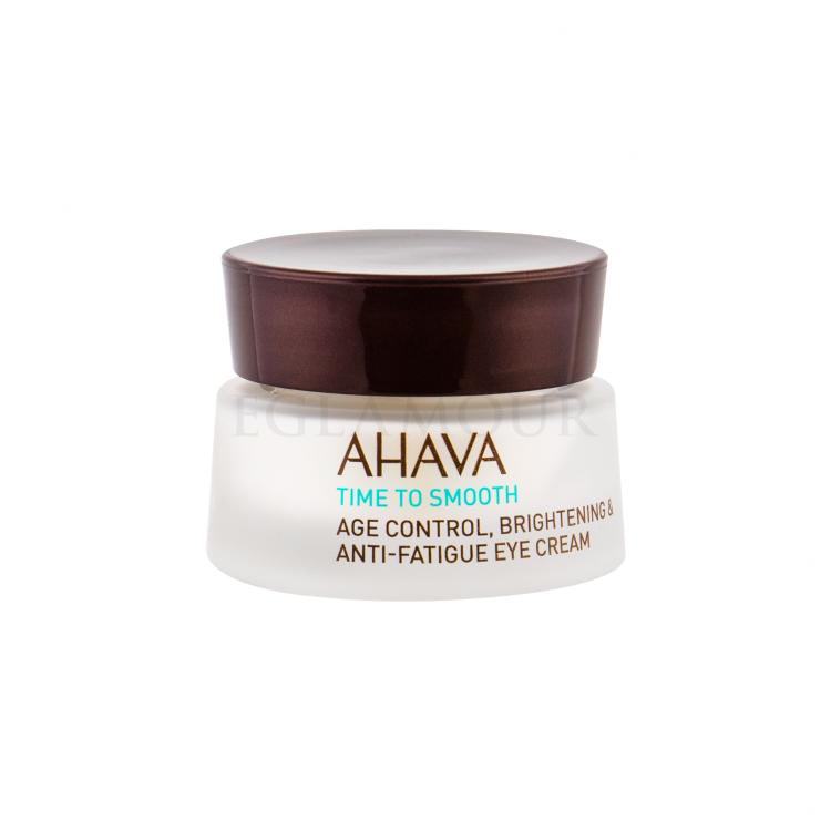 AHAVA Time To Smooth Age Control, Brightening &amp; Anti-Fatigue Eye Cream Krem pod oczy dla kobiet 15 ml