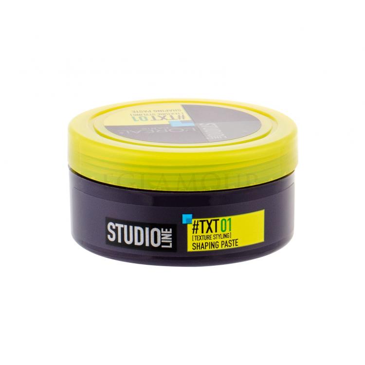 L&#039;Oréal Paris Studio Line TXT 01 Shaping Paste Wosk do włosów dla mężczyzn 75 ml