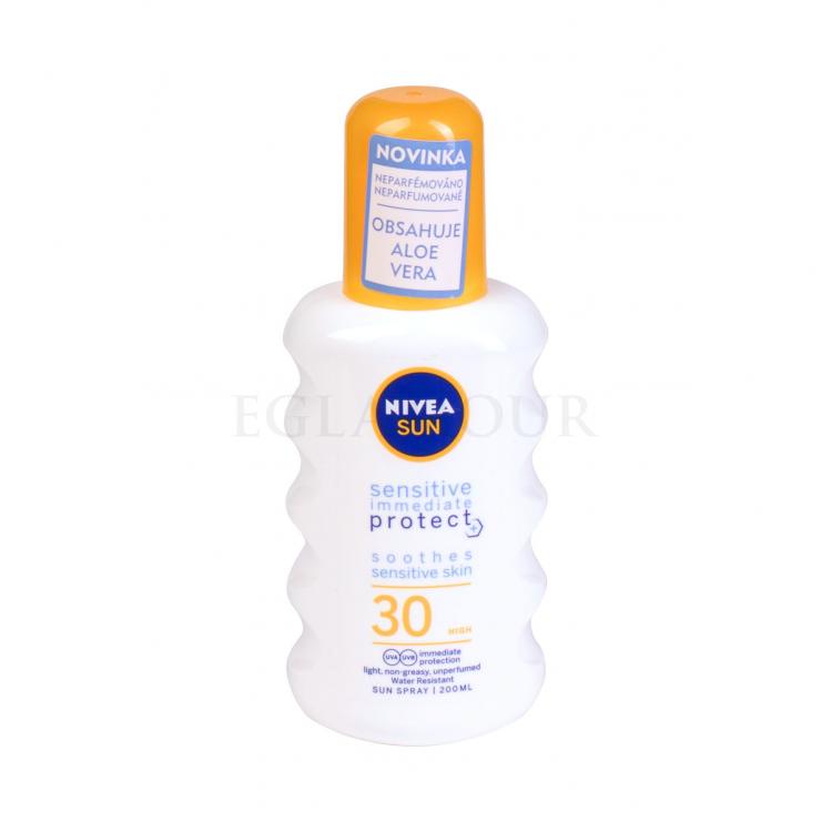 Nivea Sun Sensitive Protect Soothes SPF30 Preparat do opalania ciała 200 ml