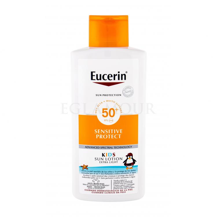 Eucerin Sun Kids Sensitive Protect Sun Lotion SPF50+ Preparat do opalania ciała dla dzieci 400 ml