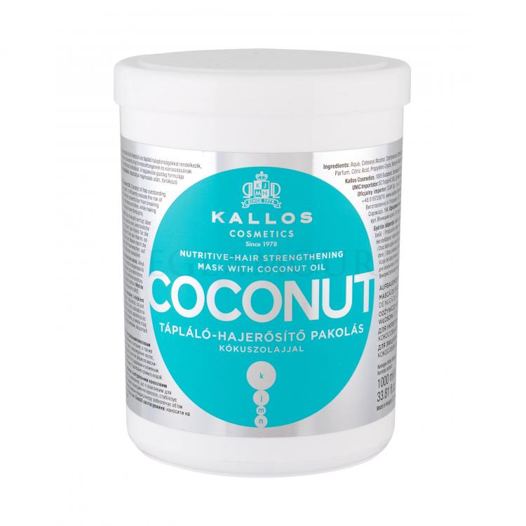 Kallos Cosmetics Coconut Maska do włosów dla kobiet 1000 ml