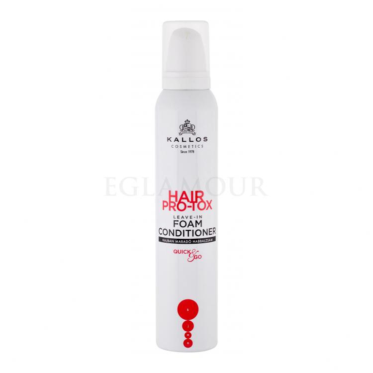 Kallos Cosmetics Hair Pro-Tox Leave-In Foam Odżywka dla kobiet 200 ml