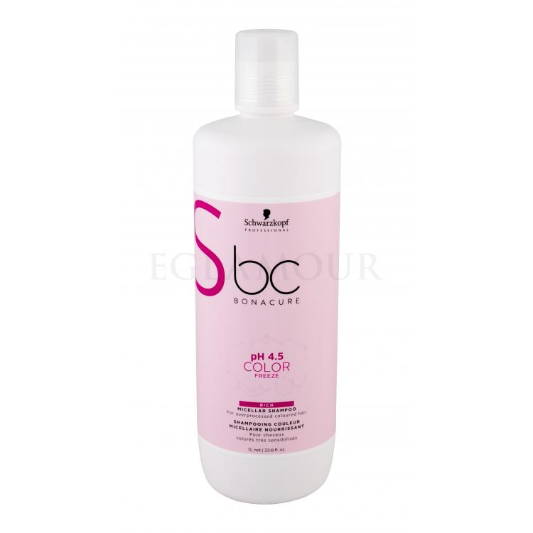 Schwarzkopf Professional BC Bonacure pH 4.5 Color Freeze Rich Micellar Szampon do włosów dla kobiet 1000 ml