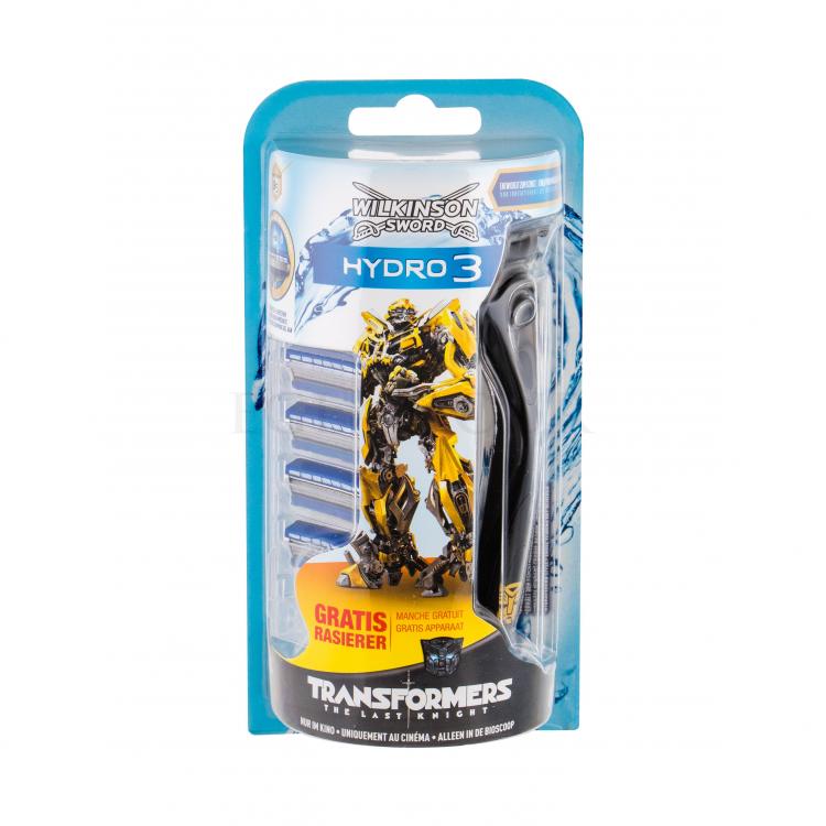 Wilkinson Sword Hydro 3 Transformers Zestaw Maszynka do golenia z 1 głowicą 1 szt + Wymienna głowica 4 szt