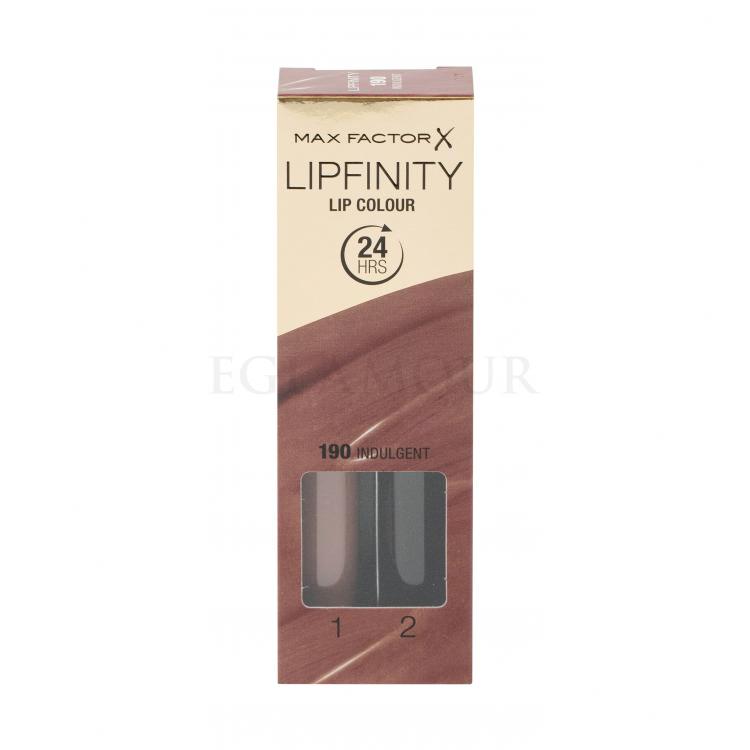 Max Factor Lipfinity 24HRS Lip Colour Pomadka dla kobiet 4,2 g Odcień 190 Indulgent