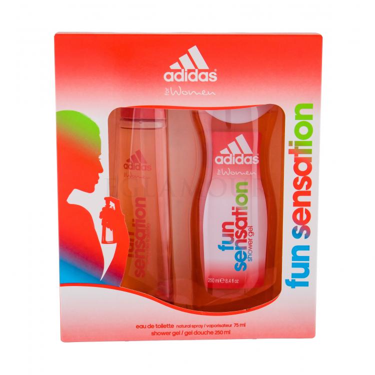 Adidas Fun Sensation For Women Zestaw Edt 75 ml + Żel pod prysznic 250 ml