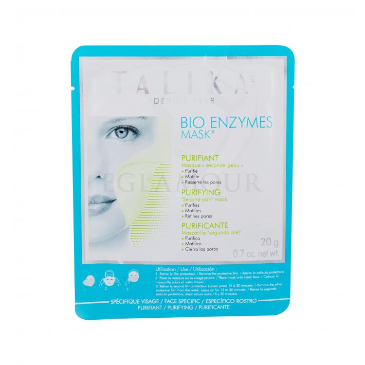 Talika Bio Enzymes Mask Purifying Maseczka do twarzy dla kobiet 20 g