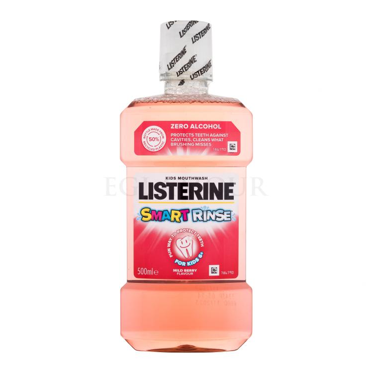 Listerine Smart Rinse Mild Berry Płyn do płukania ust dla dzieci 500 ml