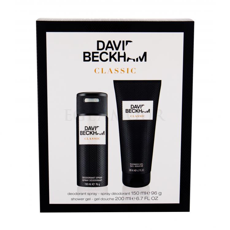 David Beckham Classic Zestaw Dezodorant 150 ml + Żel pod prysznic 200 ml