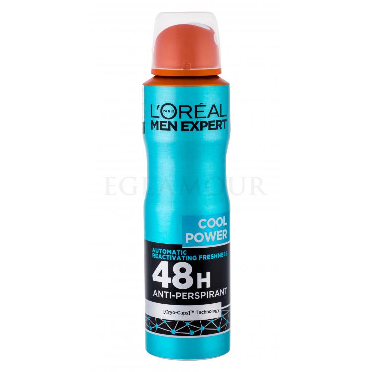 L&#039;Oréal Paris Men Expert Cool Power 48H Antyperspirant dla mężczyzn 150 ml