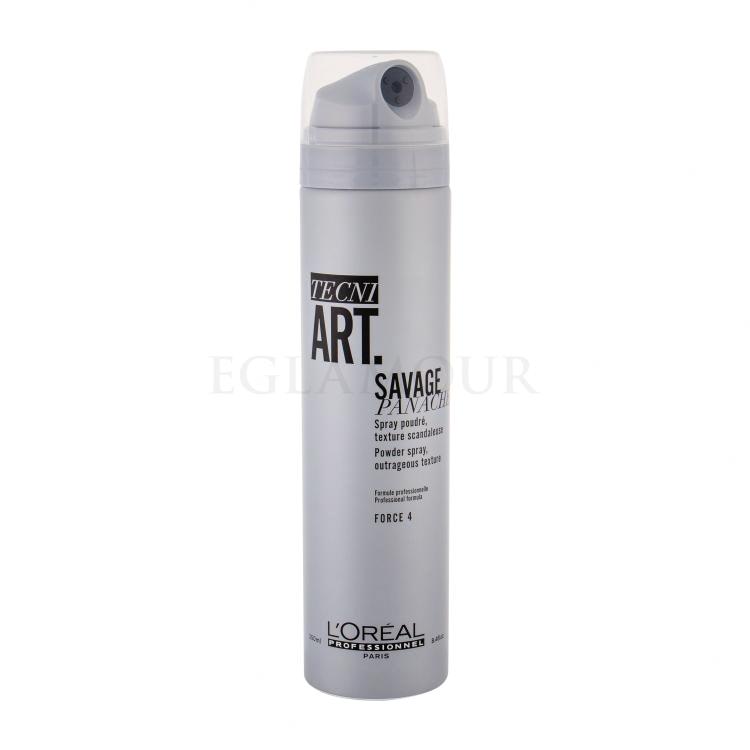 L&#039;Oréal Professionnel Tecni.Art Savage Panache Powder Spray Objętość włosów dla kobiet 250 ml uszkodzony flakon