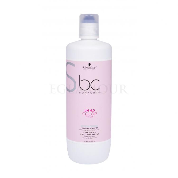 Schwarzkopf Professional BC Bonacure pH 4.5 Color Freeze Silver Micellar Shampoo Szampon do włosów dla kobiet 1000 ml