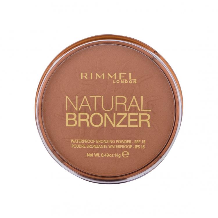 Rimmel London Natural Bronzer SPF15 Bronzer dla kobiet 14 g Odcień 027 Sun Dance