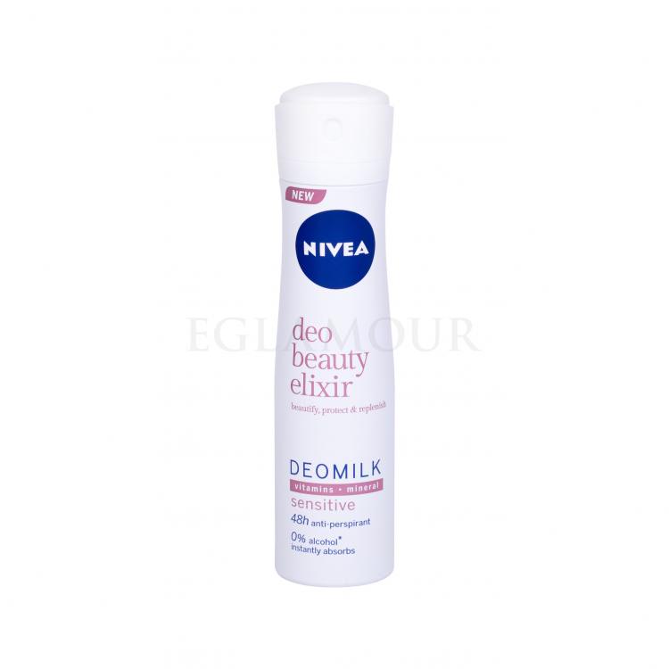 Nivea Deo Beauty Elixir Deomilk Sensitive Antyperspirant dla kobiet 150 ml