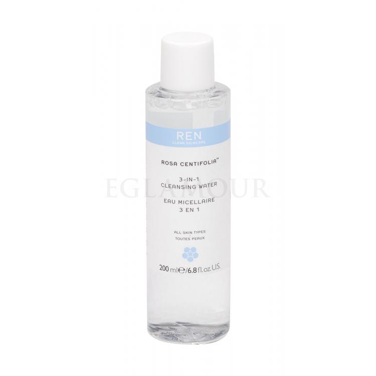 REN Clean Skincare Rosa Centifolia 3-In-1 Płyn micelarny dla kobiet 200 ml