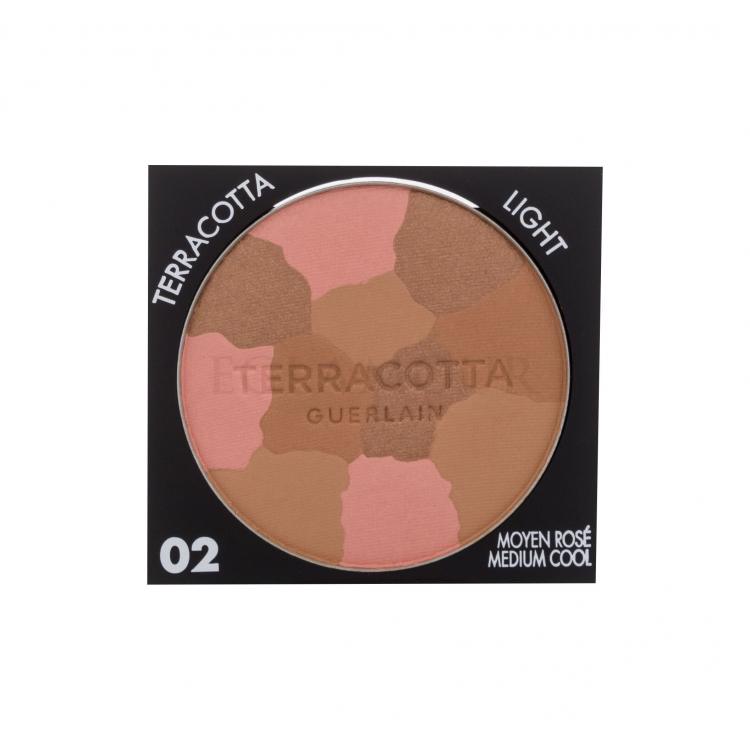 Guerlain Terracotta Light The Sun-Kissed Glow Powder Bronzer dla kobiet 6 g Odcień 02 Medium Cool tester
