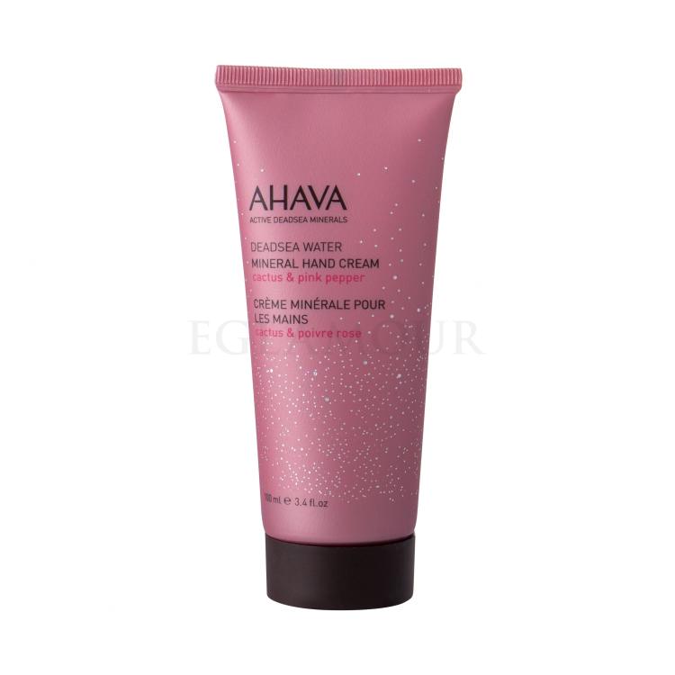 AHAVA Deadsea Water Mineral Hand Cream Cactus &amp; Pink Pepper Krem do rąk dla kobiet 100 ml