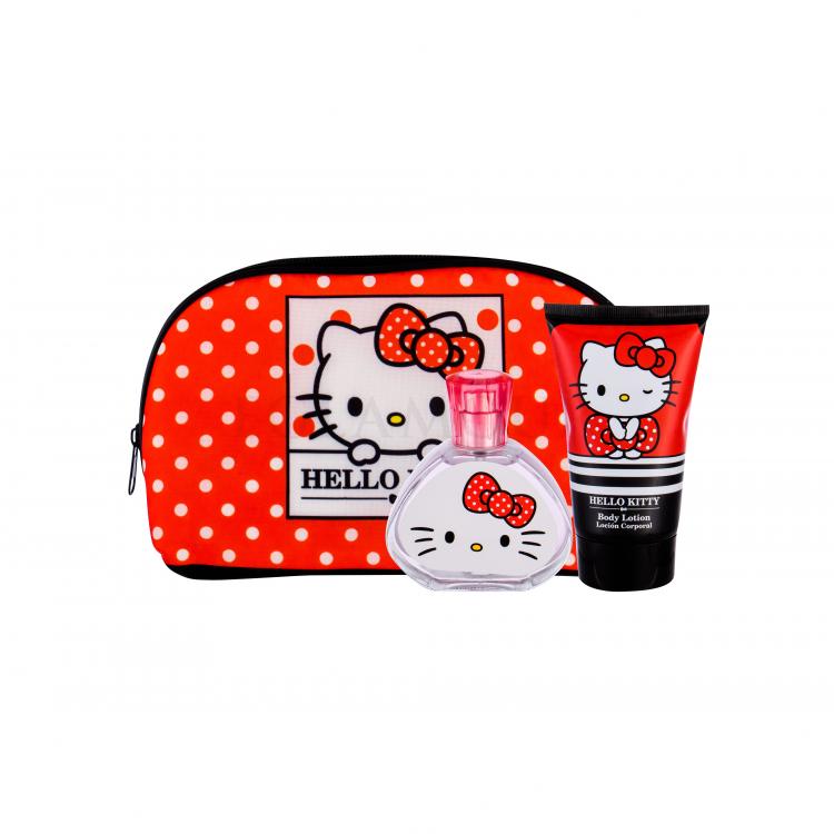 Koto Parfums Hello Kitty Zestaw Edt 50 ml + Mleczko do ciała 100 ml + Kosmetyczka