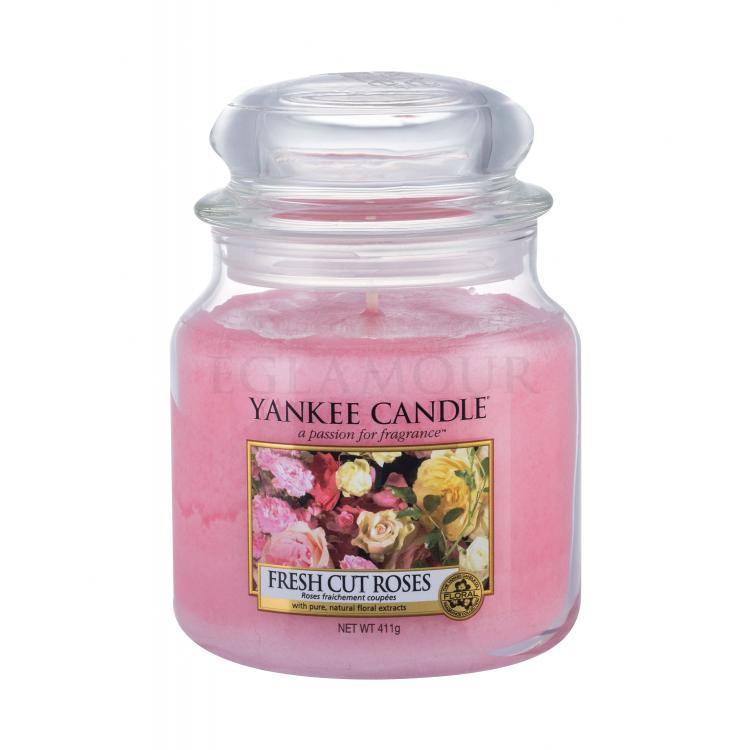 Yankee Candle Fresh Cut Roses Świeczka zapachowa 411 g
