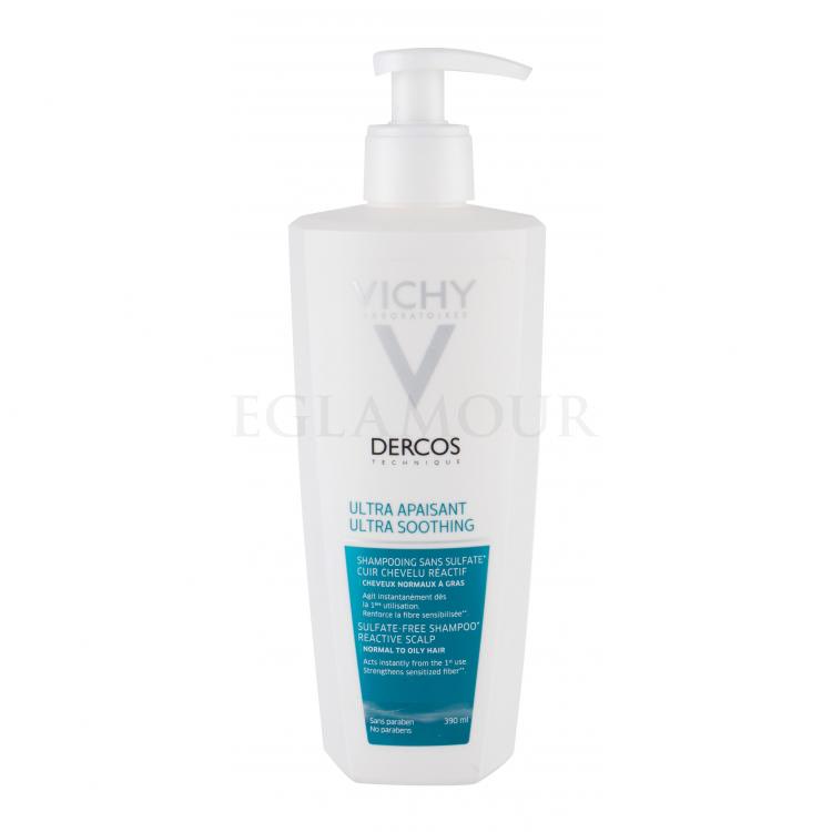 Vichy Dercos Ultra Soothing Normal to Oily Szampon do włosów dla kobiet 390 ml