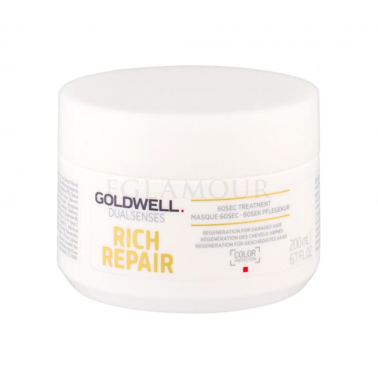 Goldwell Dualsenses Rich Repair 60sec Treatment Maska do włosów dla kobiet 200 ml