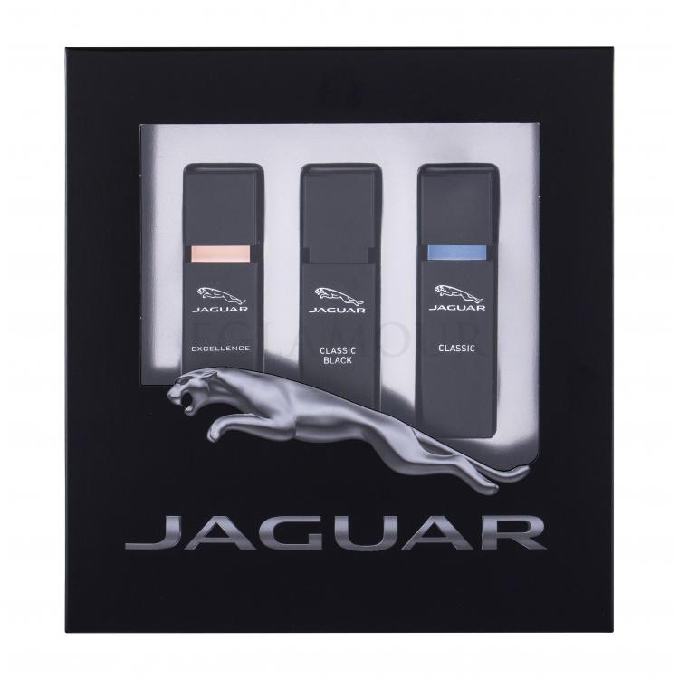 Jaguar Classic Black Zestaw Edt 15 ml + Edt Classic 15 ml + Edt  Excellence 15 ml