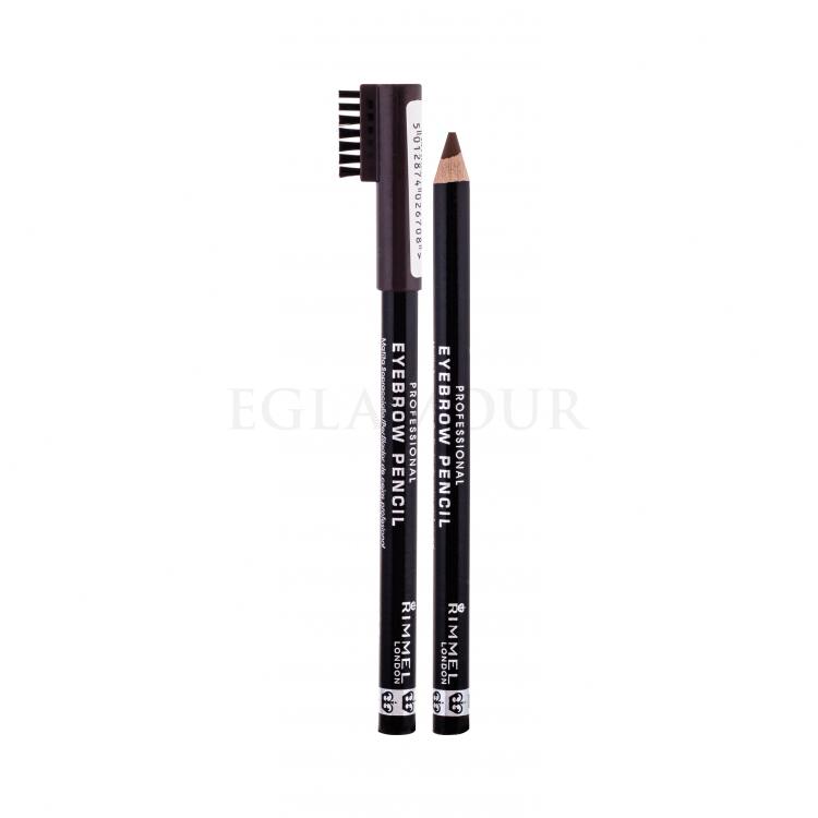 Rimmel London Professional Eyebrow Pencil Kredka do brwi dla kobiet 1,4 g Odcień 001 Dark Brown