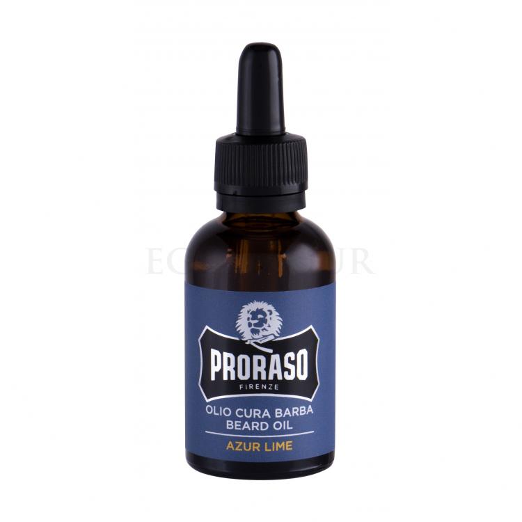 PRORASO Azur Lime Beard Oil Olejek do zarostu dla mężczyzn 30 ml