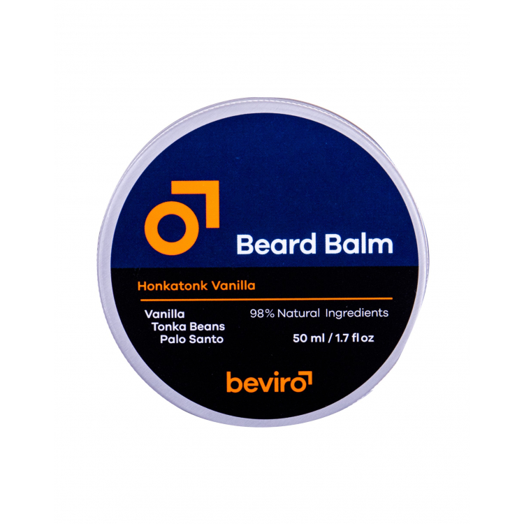 Be-Viro Men´s Only Beard Balm Vanilla, Tonka Beans, Palo Santo Balsam na wąsy dla mężczyzn 50 ml