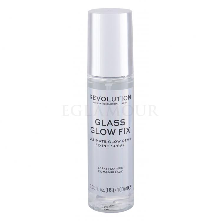 Makeup Revolution London Glass Glow Fix Utrwalacz makijażu dla kobiet 100 ml