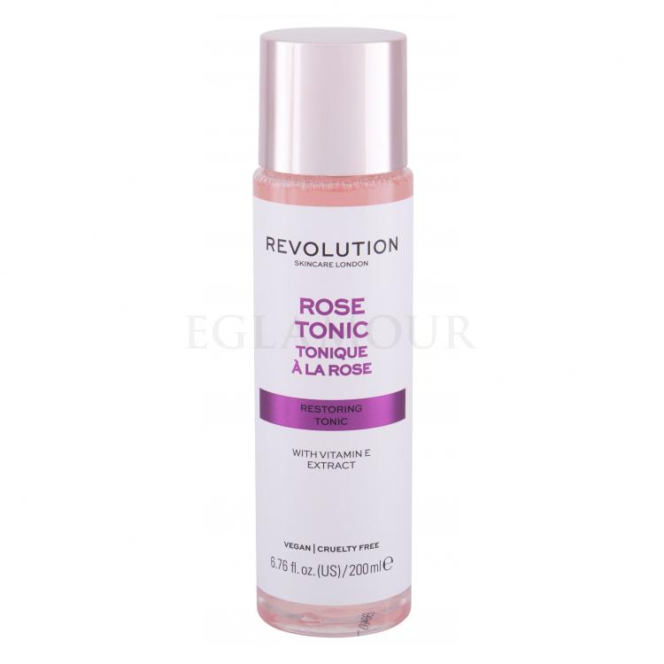 Revolution Skincare Rose Tonic Wody i spreje do twarzy dla kobiet 200 ml