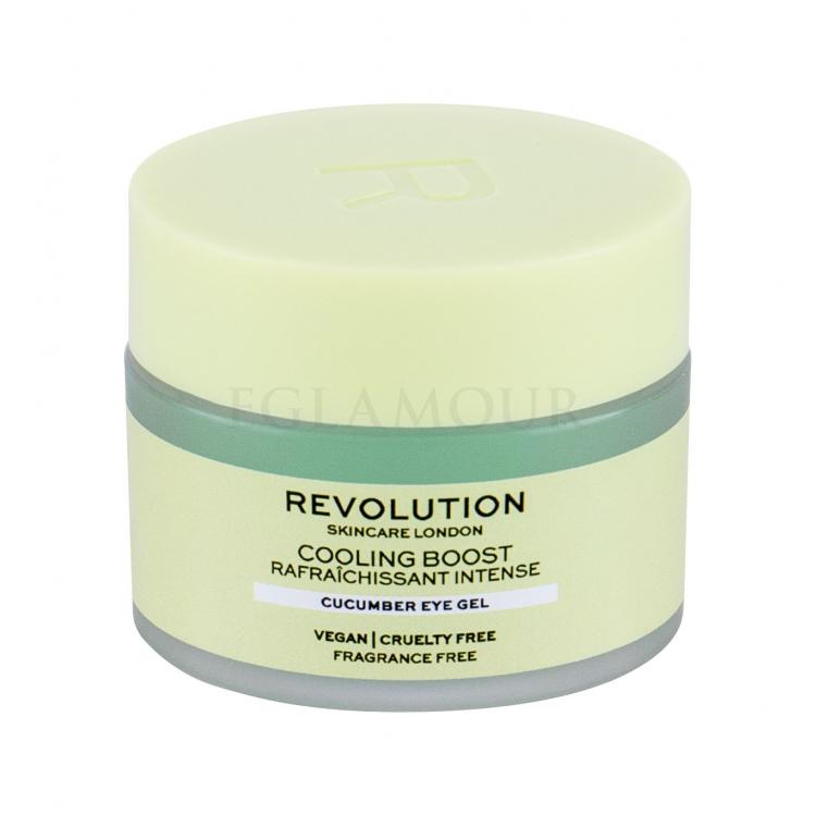 Revolution Skincare Cooling Boost Cucumber Żel pod oczy dla kobiet 15 ml