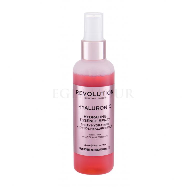Revolution Skincare Hyaluronic Hydrating Essence Spray Wody i spreje do twarzy dla kobiet 100 ml