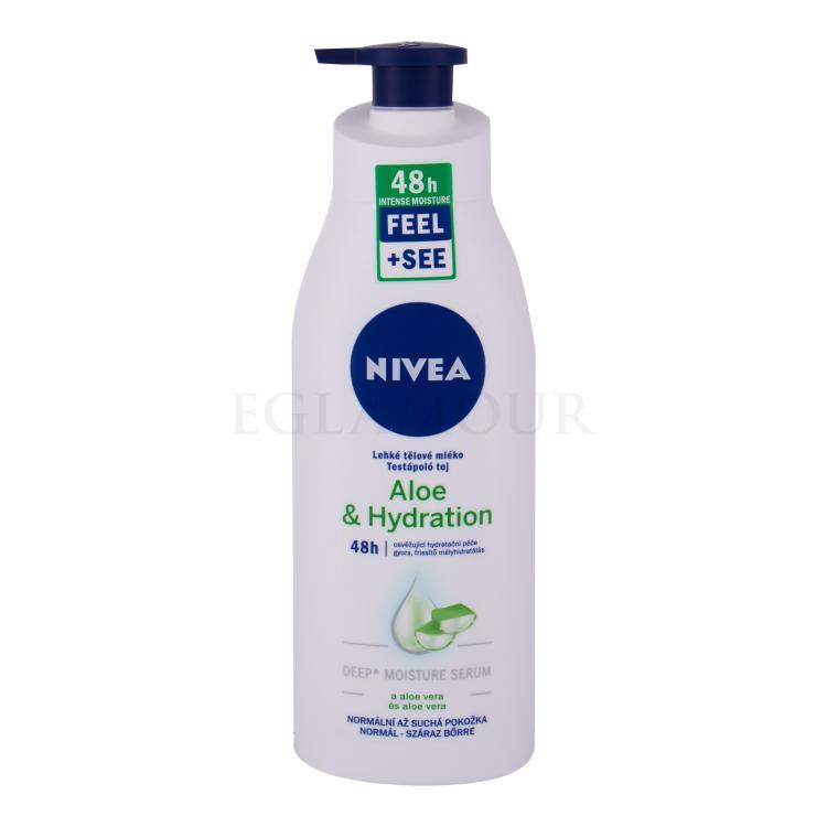 Nivea Aloe &amp; Hydration 48h Mleczko do ciała dla kobiet 400 ml