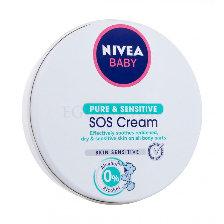 Nivea Baby SOS Cream Pure &amp; Sensitive Krem do twarzy na dzień dla dzieci 150 ml