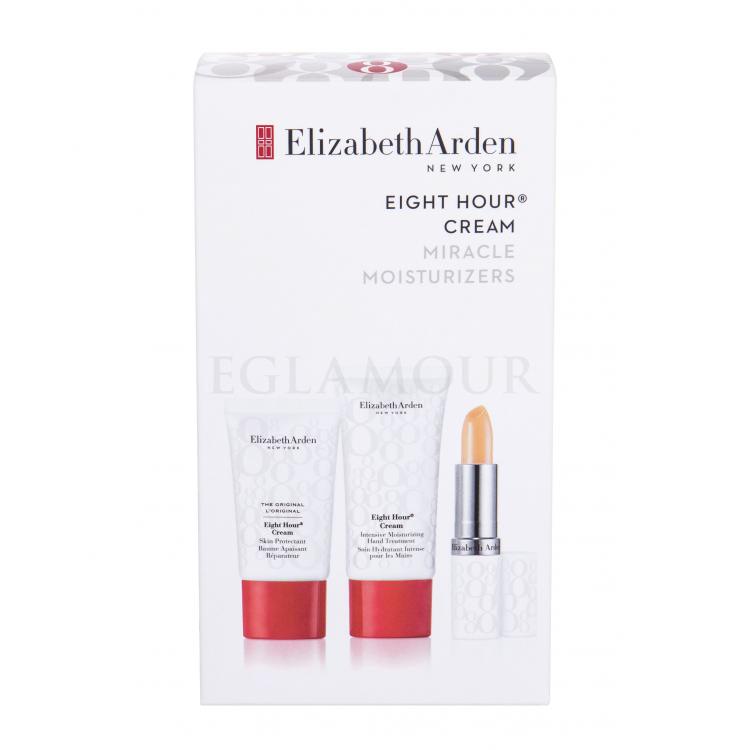 Elizabeth Arden Eight Hour Cream Skin Protectant Zestaw Krem na dzień 15 ml + Balsam do ust SPF15 3,7 g + Krem do rąk 30 ml