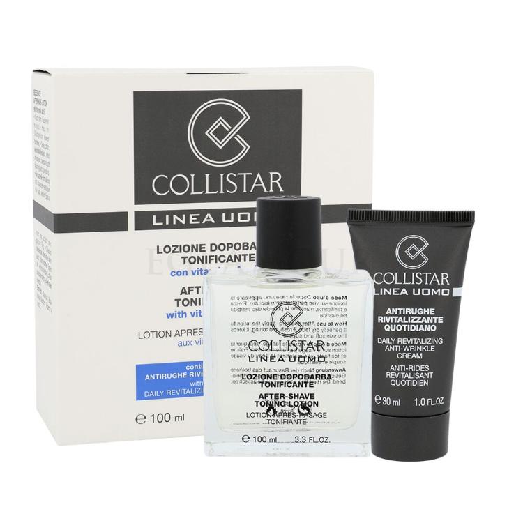 Collistar Uomo After-Shave Toning Lotion Zestaw 100 ml After-Shave Tonin Lotion + 30 ml Anti-Wrinkle Cream