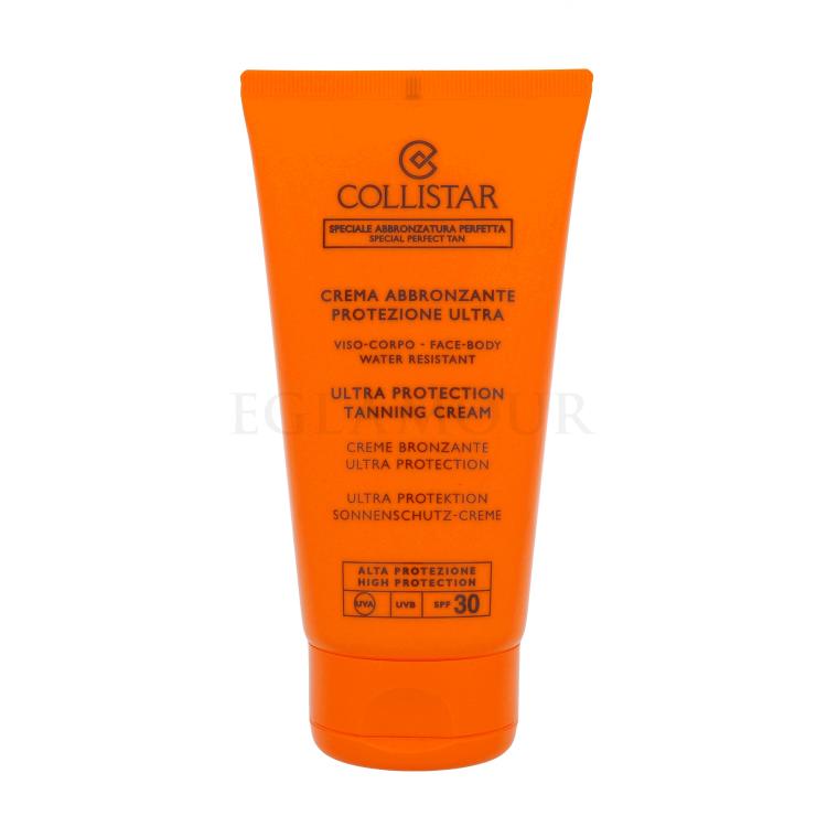 Collistar Special Perfect Tan Ultra Protection Tanning Cream SPF30 Preparat do opalania ciała dla kobiet 150 ml