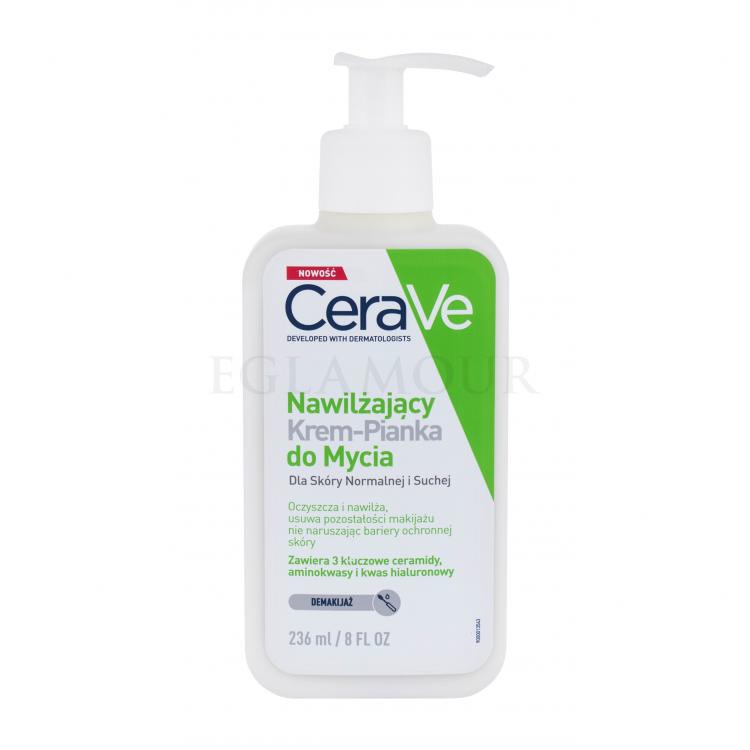 CeraVe Facial Cleansers Hydrating Cream-to-Foam Krem oczyszczający dla kobiet 236 ml